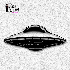 flying saucer wall art extraterrestrial ufo space decor