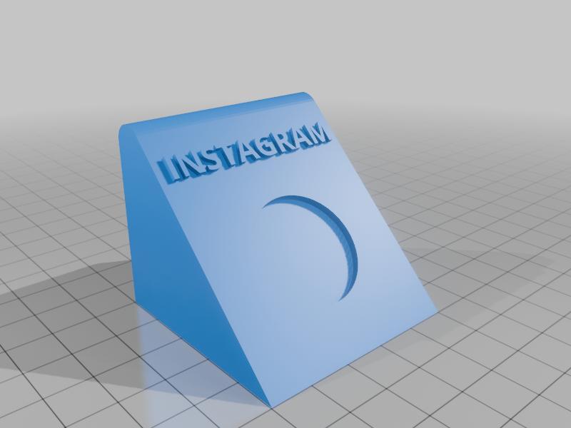 NFC Paypal / Instagram holder (25mm NFC tag)