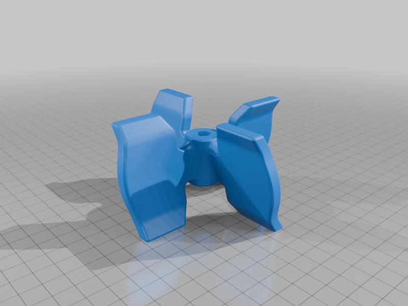 Mixer with hexagonal hole