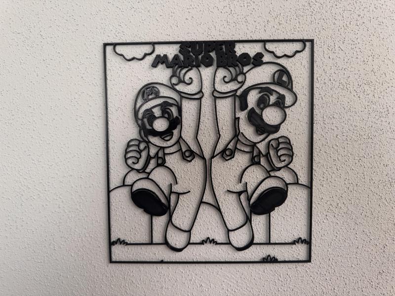 Super Mario Bros Wall Art Frame