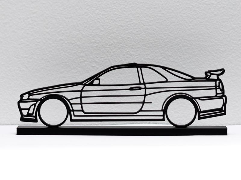 Nissan GTR R34 Silhouette – A Freestanding Sculpture