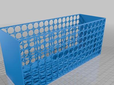 Decorative Filigree Geometric Box - Circles and Squares