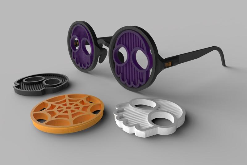 Halloween Glasses Round Shape