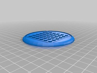 80mm miniatures gaming base, brick-building toy compatible