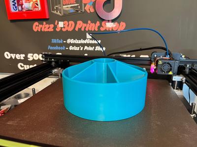 Circular desk organizer - Print in place