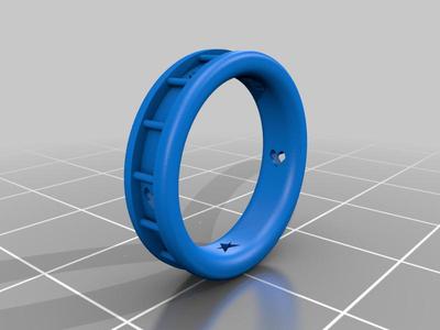 ring w "YMRD" initials