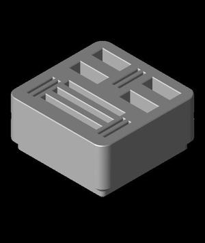 Gridfinity USB/SD holder