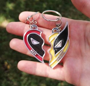 Deadpool and Wolverine Keychain