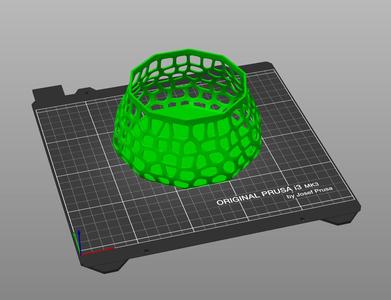 Design Vase sculpted , Voronoi