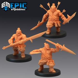 Bulky Dwarf Set / Dwarven Warrior / Male Mountain Encounter / Mystical Old Fighter