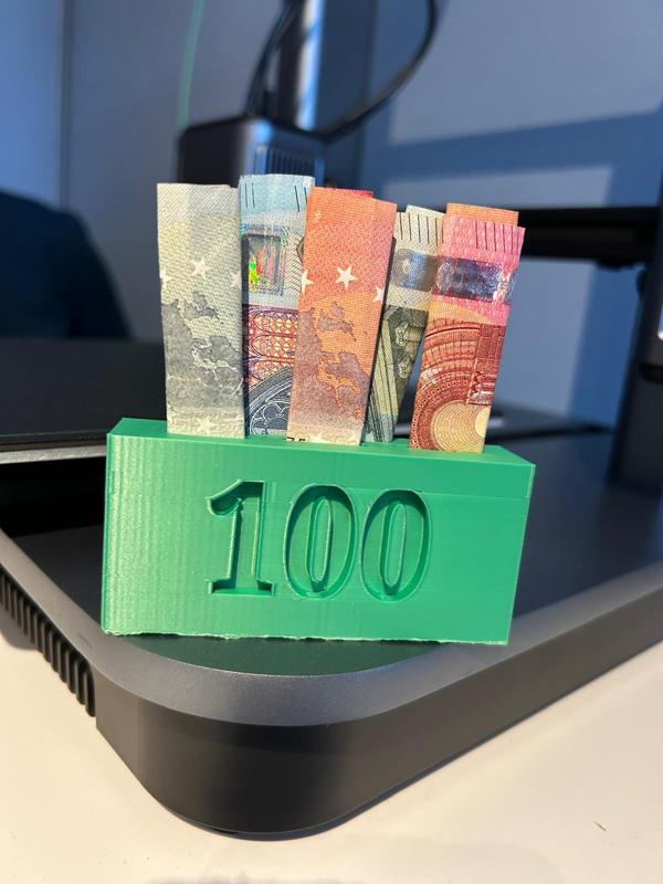 money holder gift block