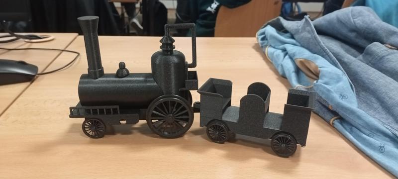 Model of Český lvíček train (Czeck lion)