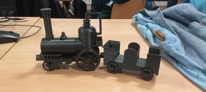 Model of Český lvíček train (Czeck lion)