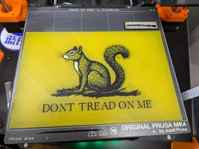 Peanut the squirrel gadsden flag