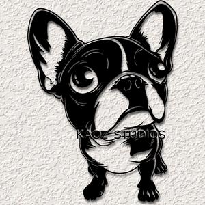 frenchie wall art french bulldog wall decor chibi decoration