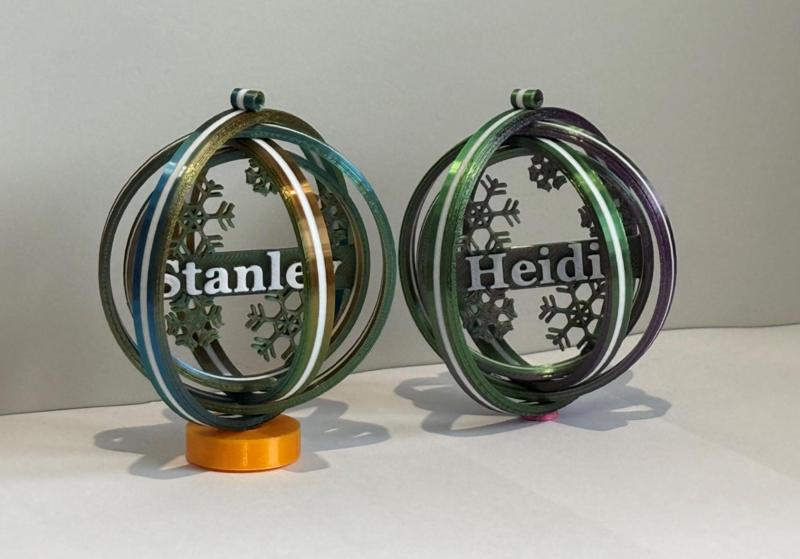 Christmas Bauble Decoration - Snowflake - Custom