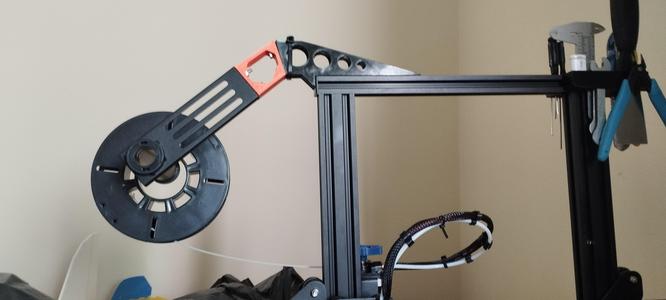 Suporte de rolos de filamentos (1kg e 200g) para Creality Ender3