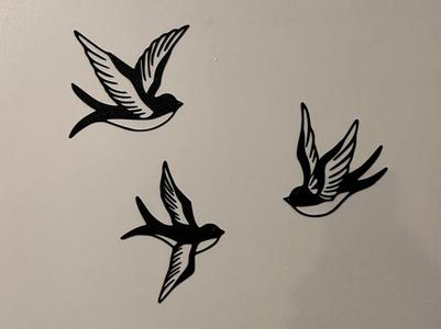 Wall Art - 3 Birds