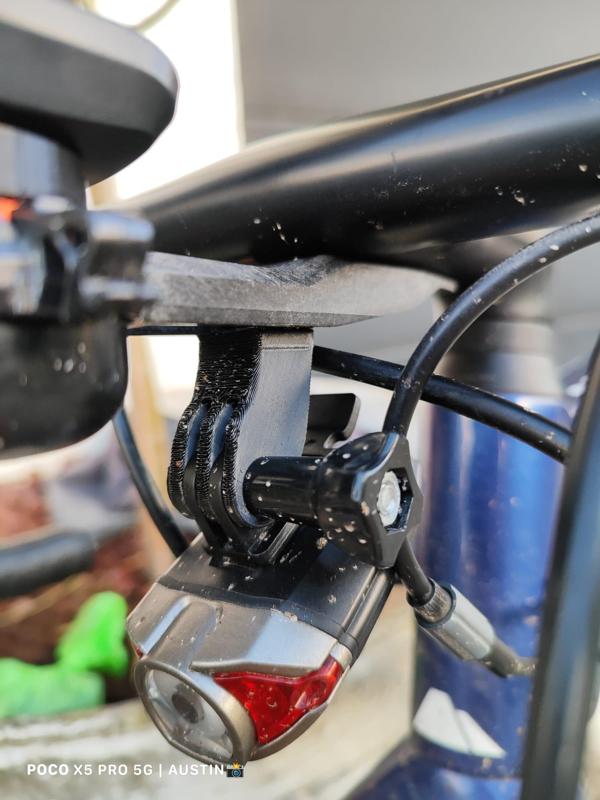 Hidemybell GoPro/light mount for GPS holder