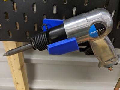 Ikea pegboard air hammer holder