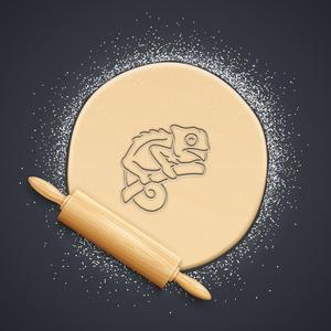 Chameleon Cookie Cutter, Biscuit Cutter