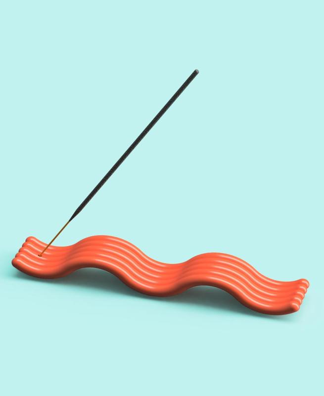 Ribbed Incense Holder Tray