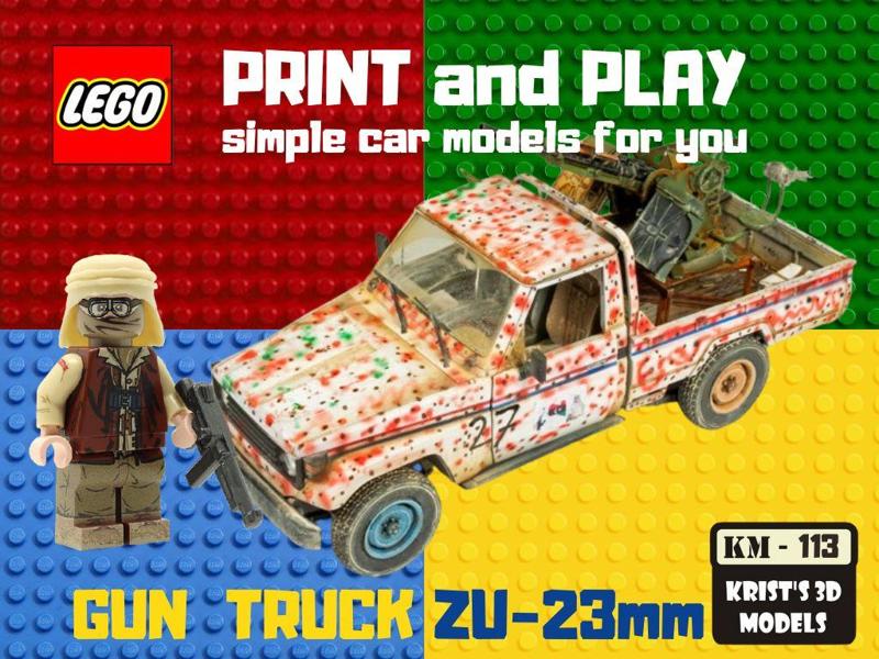 LEGO GUN TRUCK ZU-23
