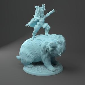 Babs the Gnome Druid and Friend Bear