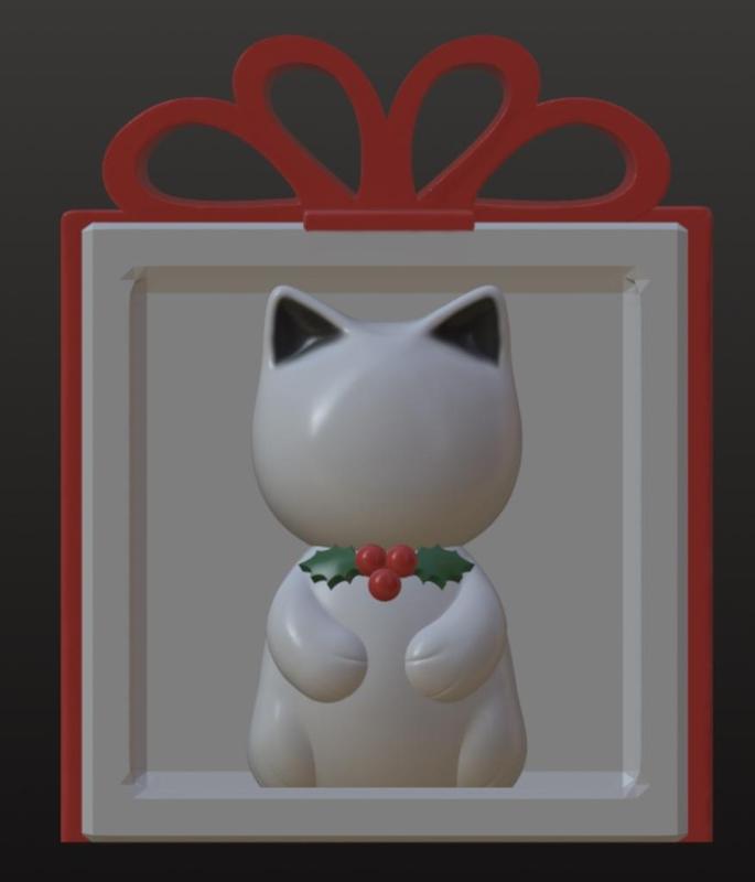 Christmas Present Kitty