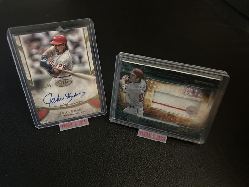 Phillies Baseball Card Stand