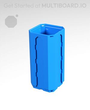 1x1x2 - Topped Multipoint Rail - Multibin Shell