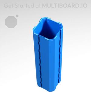 1x1x4 - Full Multipoint Rail - Standard Click-In Multibin Shell Extension