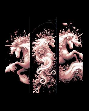 Fantasy Flourishes of the Beautiful Unicorn - Set of 3 Bookmarks