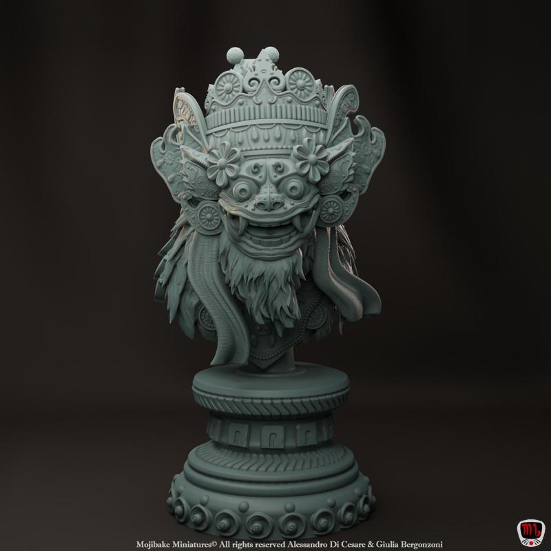 Barong, King of Spirits Bust (Pre-supported)