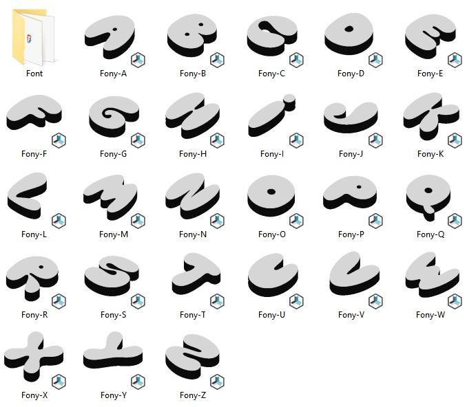 Alphabet Letters- Fony Font