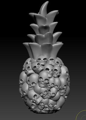 Pineapple Skull
