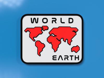 World Earth Fridge Magnet