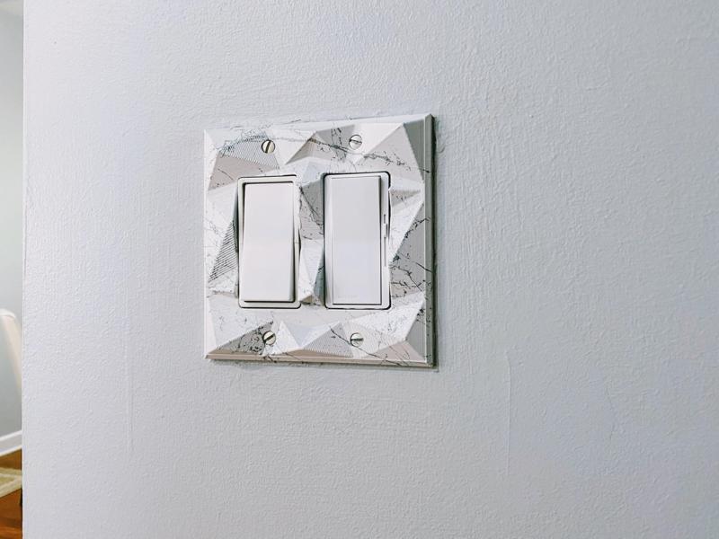 3D Geometric Light Switch Plate Cover