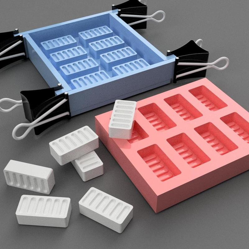 Mini brick mold for silicon casting