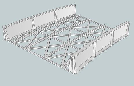 HO Scale Curved Double Bridge 30-33 Radius