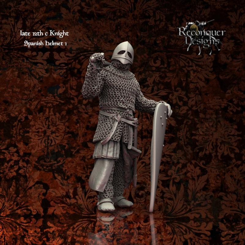12th Century Knight with Spanish Helmet  B 