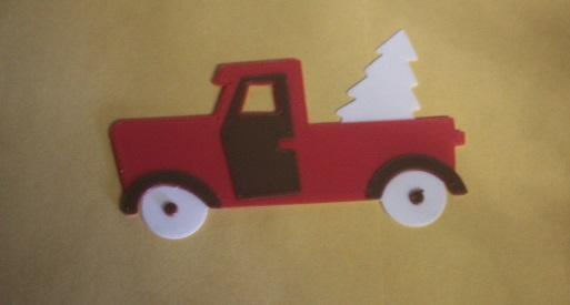 Truck with Christmas Tree