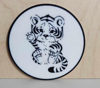 Coaster - Cute Tiger