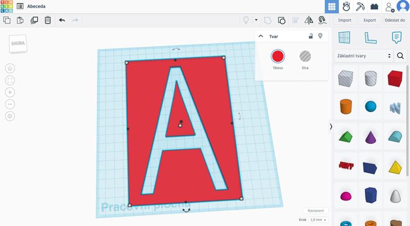 Abeceda - jednotlivá hmatová písmena pro ZŠ Speciální