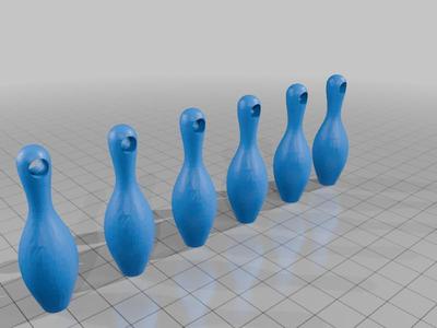 Bowling Pin Ornament (6x)