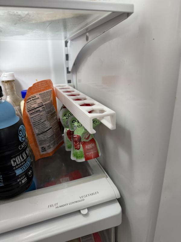 Apple sauce Pouch Holder/Dispenser For Refrigerator