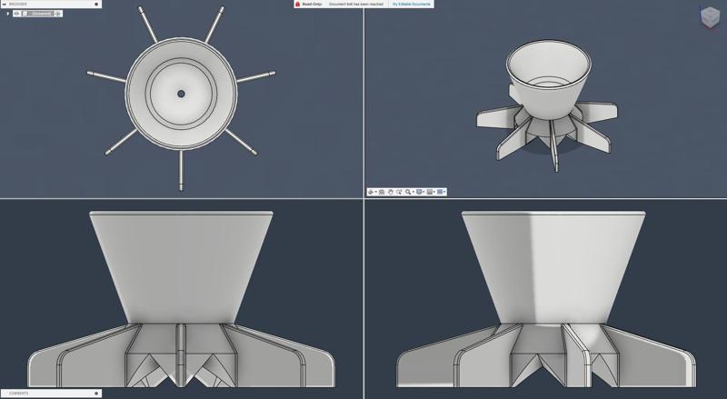 Seven Petal Flower Paint Pour Tool