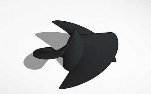 3-blade propeller, 2mm shaft