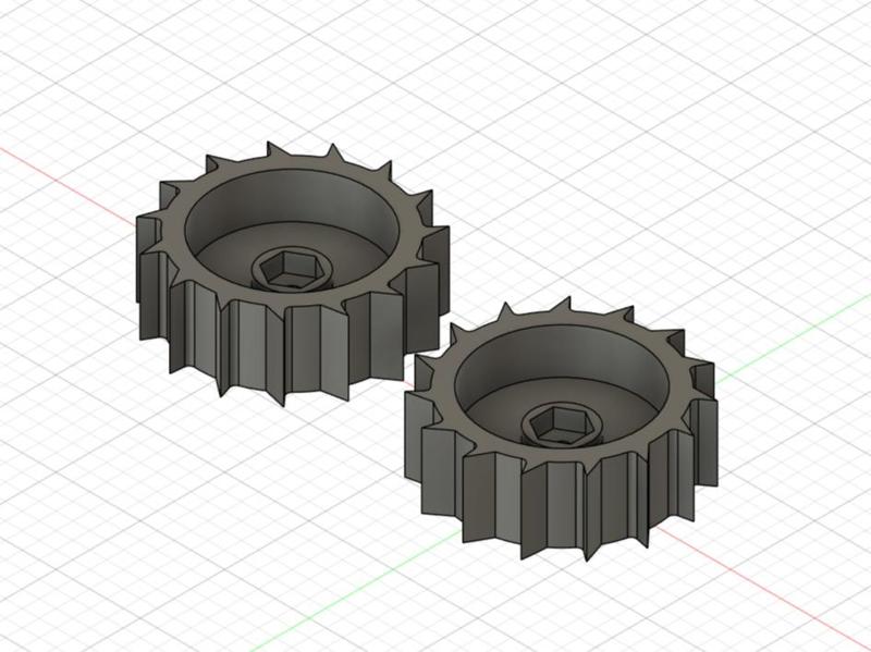 Tamiya tt-02 Mud wheels