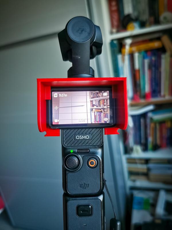 DJI Osmo Pocket 3 sun screen protection